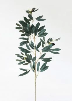 Afloral Artificial Plants Fake Olive Branch - 35"