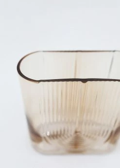 Afloral Sunset Ribbed Glass Vase - 7