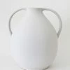 Afloral Natural White Clay Jug Vase - 14" Vases