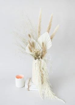 Afloral White Preserved Hanging Amaranthus - 32-40" Dried Flowers