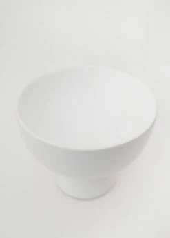 Afloral Large White Ceramic Compote - 6