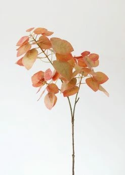 Afloral Artificial Plants Fake Smoke Tree Leaves In Terra Cotta - 28"