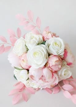 Afloral Artificial Plants Pink Artificial Ruscus Leaves - 26