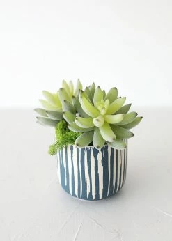 Afloral Artificial Plants Artificial Flocked Succulents Agave Cactus - 4