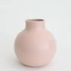 Afloral Dusty Pink Round Ceramic Vase - 8"