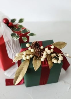 Afloral Artificial Bay Leaf In Metallic Gold - 19