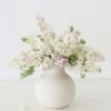Afloral Creamy White Round Ceramic Vase - 8" Vases