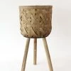 Afloral Woven Basket Plant Stand - 21.5"