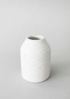 Afloral Vases White Speckled Flynn Vase - 3.75