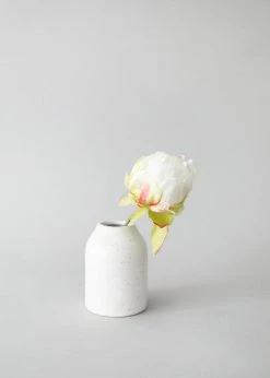 Afloral Vases White Speckled Flynn Vase - 3.75