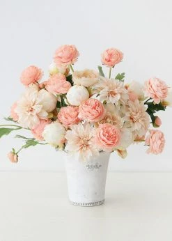 Afloral Wakefield Whitewashed Clay Pot With Drainage - 7"