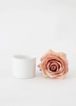 Afloral Petite White Ceramic Votive Holder - 2.25-2.5