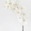 Afloral Artificial Flowers Large White Real Touch Fake Orchids - 44"