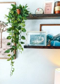 Afloral Artificial Plants Hanging Philodendron Bush - 49.5"