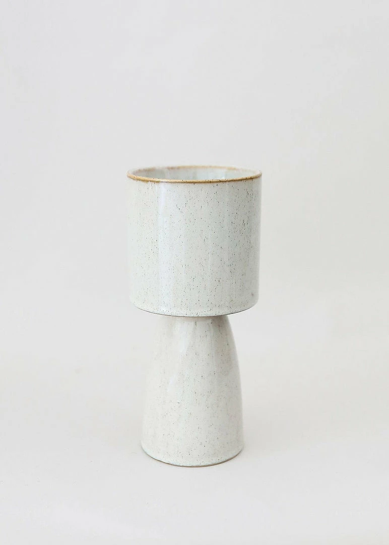 Afloral Ceramic Speckled Plant Stand - 8.75"