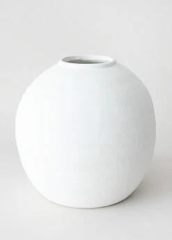 Afloral Vases White Concrete Konos Vase - 10.75"