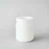 Afloral White Glass Hobnail Jar - 5" Vases