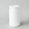 Afloral Vases Glass Hobnail Jar In White - 7.5"