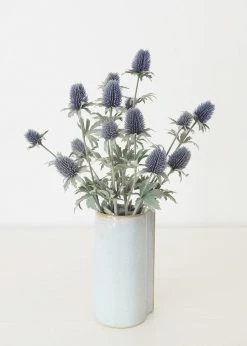 Afloral Periwinkle Artificial Thistle Wildflowers - 30.5