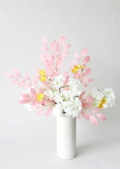 Afloral Artificial Plants Pink Artificial Ruscus Leaves - 26