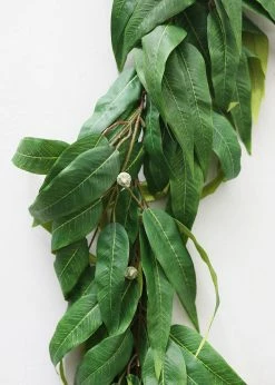 Afloral Artificial Plants Fake Eucalyptus Leaf Garland - 70.5"