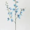 Afloral Blue Artificial Oncidium Orchids - 38" Artificial Flowers