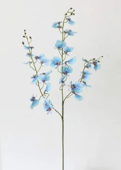 Afloral Blue Artificial Oncidium Orchids - 38" Artificial Flowers