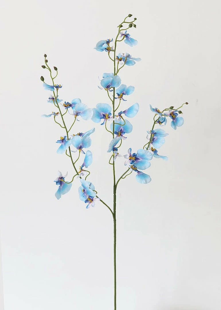 Afloral Blue Artificial Oncidium Orchids - 38" Artificial Flowers