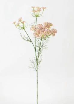 Afloral Artificial Flowers Faux Dill Wildflowers In Pink - 35"