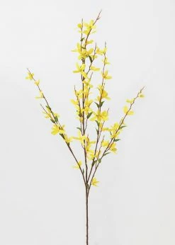 Afloral Artificial Forsythia Branch In Yellow - 38"