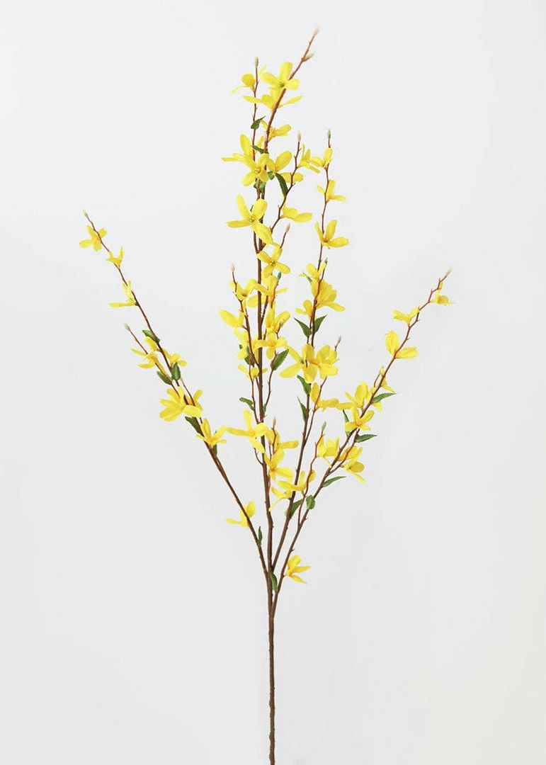 Afloral Artificial Forsythia Branch In Yellow - 38"