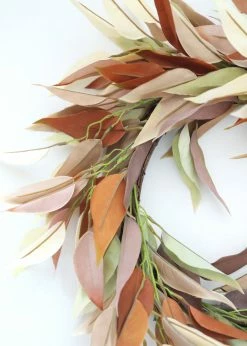Afloral Artificial Fall Eucalyptus Wreath - 18"