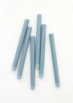 Afloral Tools & Accents Pack Of 6 Soft Blue Taper Candles - 9.5