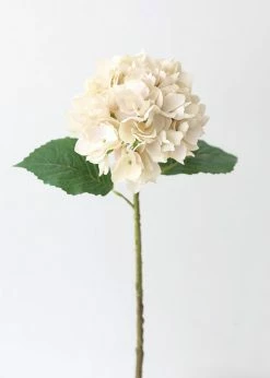 Afloral Beige Artificial Hydrangea Flower - 19"