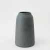 Afloral Handmade Black Stoneware Bouquet Vase By L'impatience - 7.75" Vases