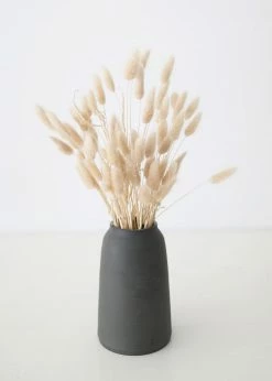 Afloral Handmade Black Stoneware Bouquet Vase By L'impatience - 7.75" Vases