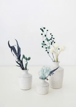 Afloral Dried Flowers Petite Dried Flower Bundle In Blue - 8-16