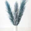 Afloral Dried Flowers Bundle Of 3 Blue Dried Pampas Grass - 40-48"