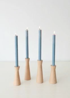 Afloral Tools & Accents Pack Of 6 Soft Blue Taper Candles - 9.5