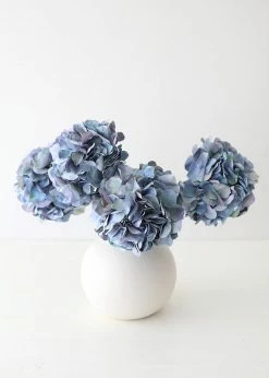 Afloral Blue Hydrangea Silk Flower - 21