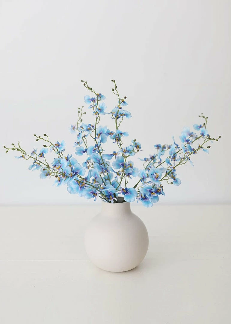 Afloral Blue Artificial Oncidium Orchids - 38" Artificial Flowers