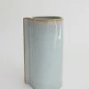 Afloral Blue Slate Ceramic Cylinder Vase - 9"