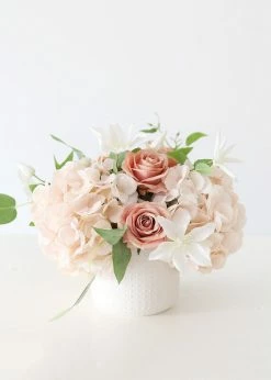 Afloral Oversized Artificial Hydrangea In Blush - 19