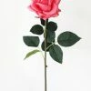 Afloral Real Touch Rose In Watermelon Pink - 20.5" Artificial Flowers