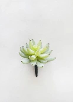 Afloral Artificial Plants Artificial Flocked Succulents Agave Cactus - 4"