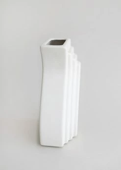 Vases Afloral Nordic Cream White Wave Vase - 8"