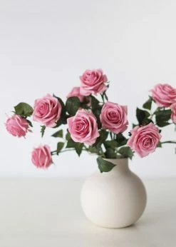 Afloral Cottage Pink Fake Rose - 21.5