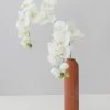 Afloral Artificial Flowers Cream Real Touch Phalaenopsis Orchids - 28"