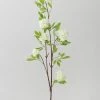 Afloral Artificial Flowers Cream Fake Viburnum Wildflower Branch - 46"