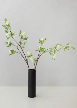 Afloral Artificial Flowers Cream Fake Viburnum Wildflower Branch - 46"